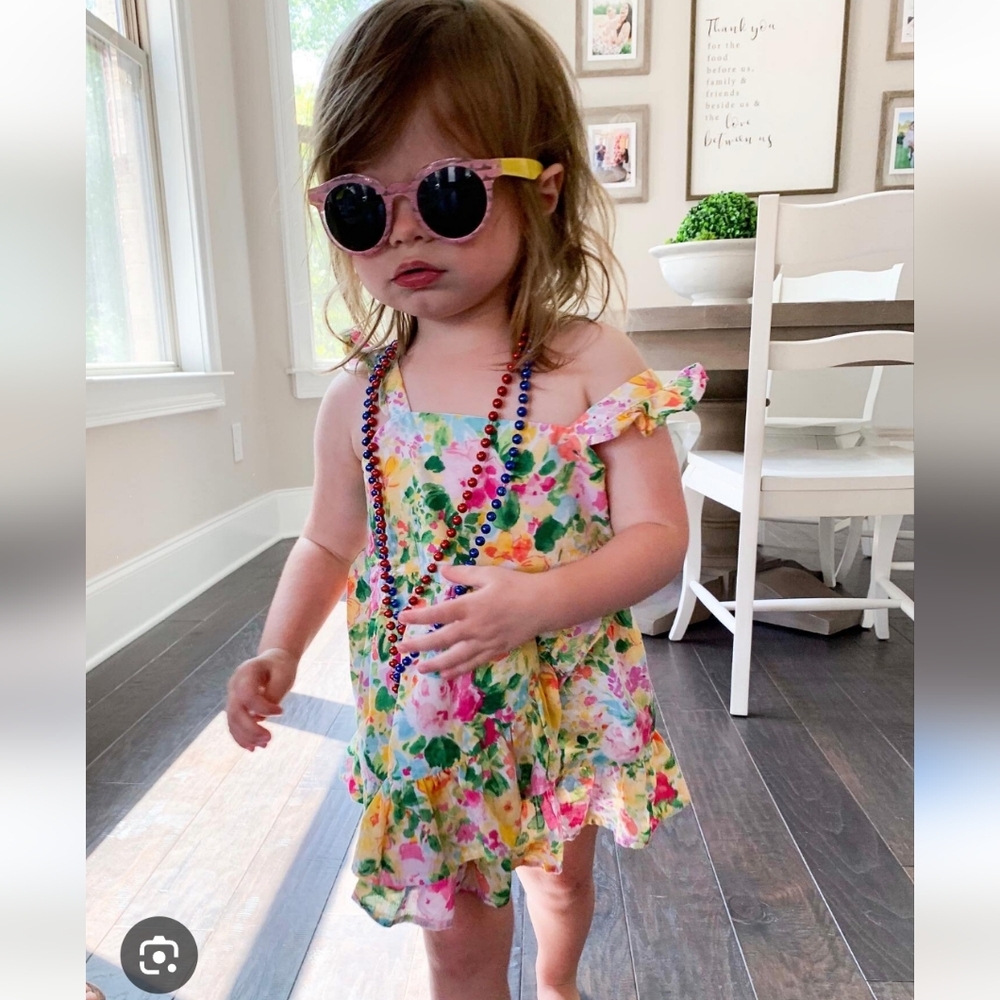 Janie and Jack Floral Ruffle Dress
